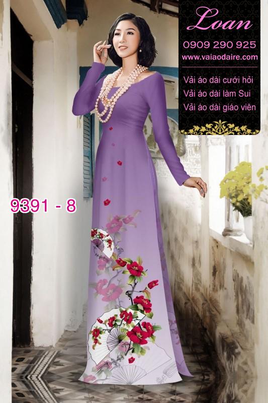 Vải áo dài hoa dây