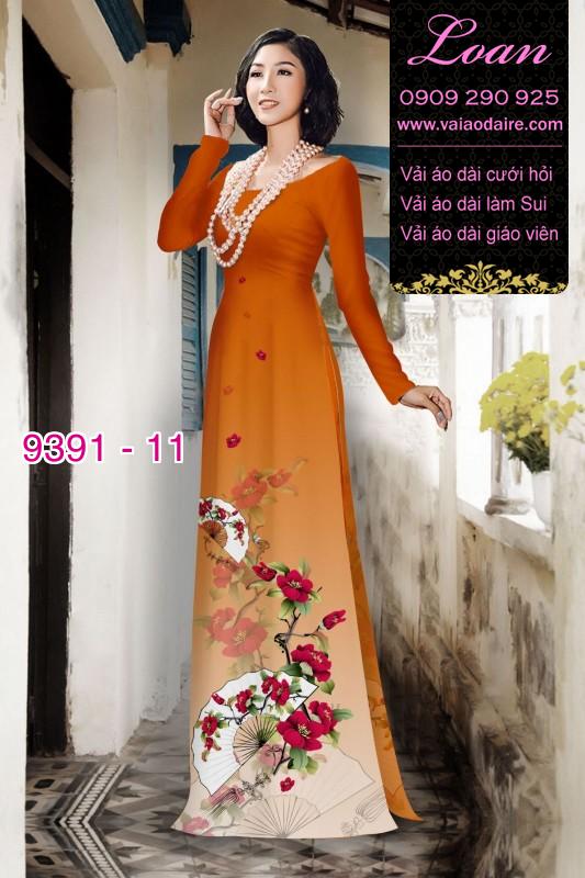 Vải áo dài hoa dây