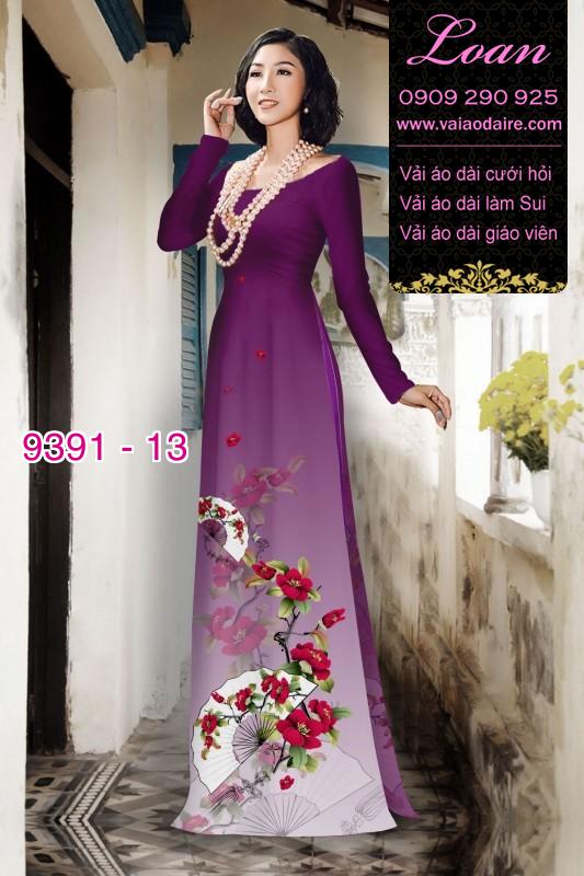 Vải áo dài hoa dây
