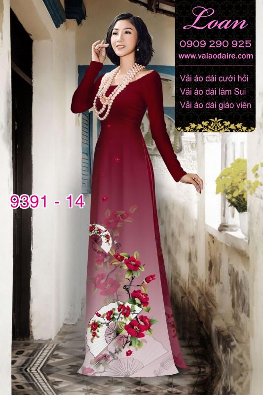 Vải áo dài hoa dây