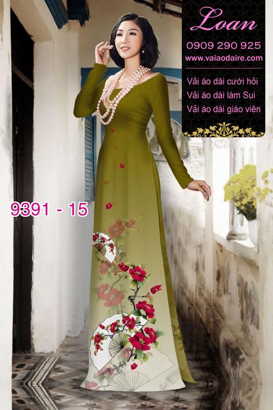 Vải áo dài hoa dây