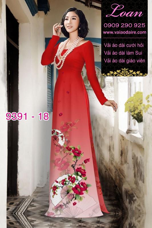 Vải áo dài hoa dây