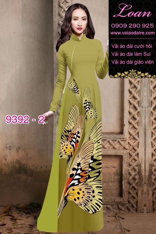 Vải áo dài bươm bướm 3D