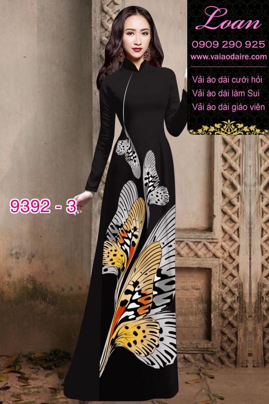Vải áo dài bươm bướm 3D