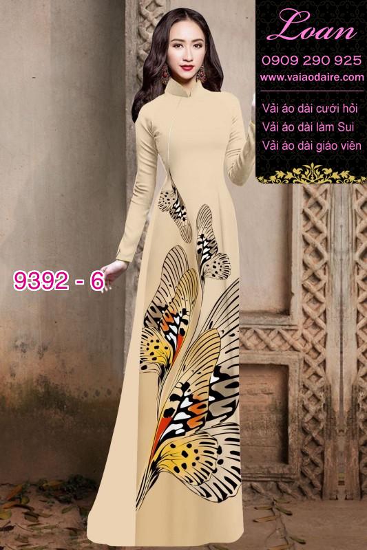 Vải áo dài bươm bướm 3D