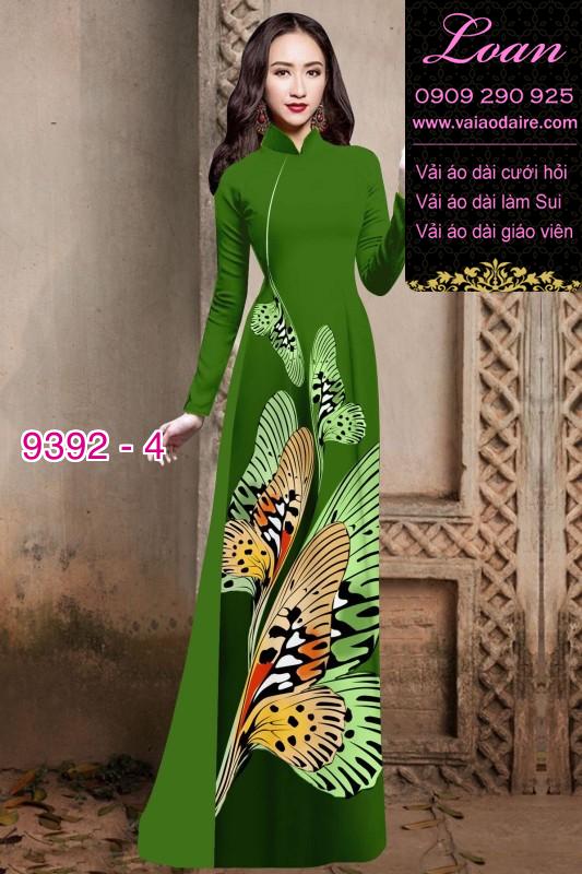Vải áo dài bươm bướm 3D