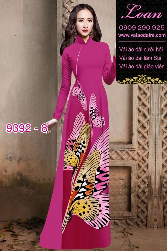 Vải áo dài bươm bướm 3D