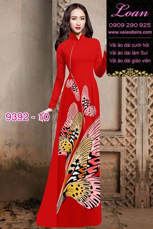 Vải áo dài bươm bướm 3D