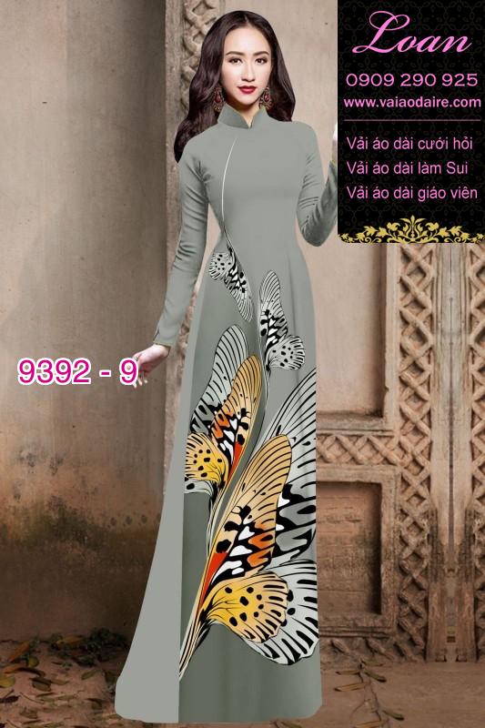 Vải áo dài bươm bướm 3D