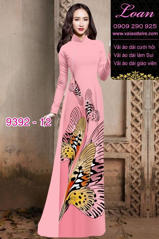Vải áo dài bươm bướm 3D