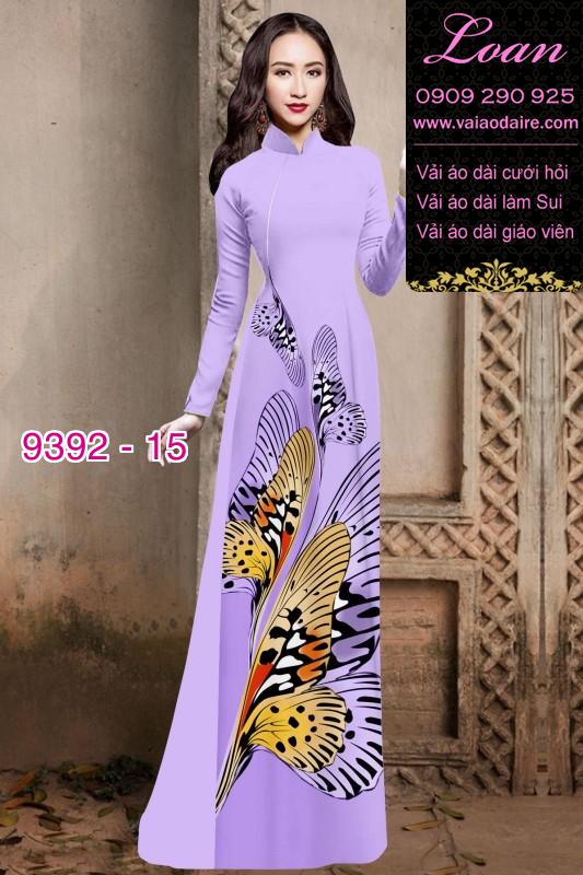Vải áo dài bươm bướm 3D