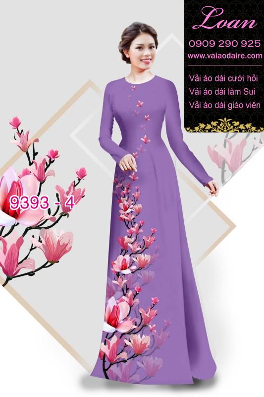 Vải áo dài cành hoa