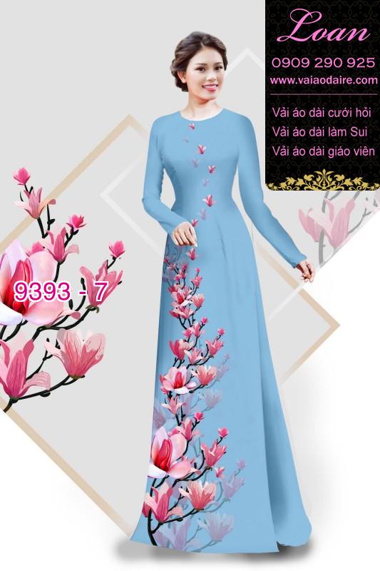 Vải áo dài cành hoa