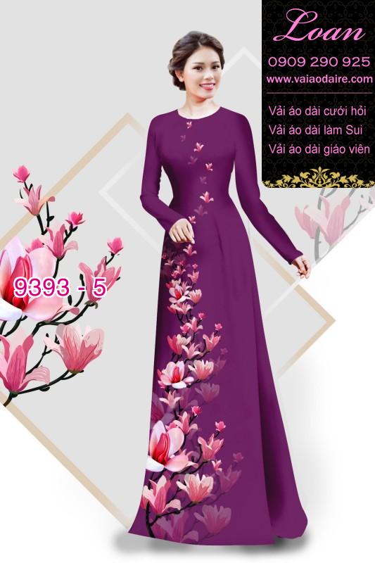 Vải áo dài cành hoa