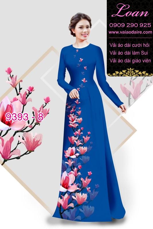 Vải áo dài cành hoa