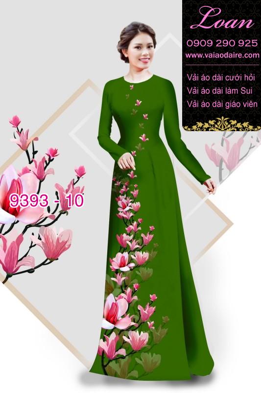 Vải áo dài cành hoa