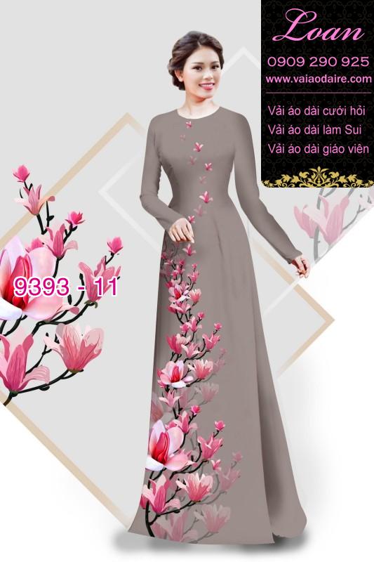Vải áo dài cành hoa