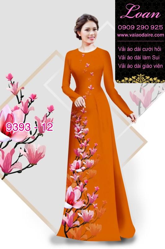 Vải áo dài cành hoa