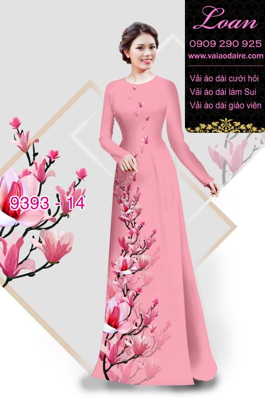 Vải áo dài cành hoa