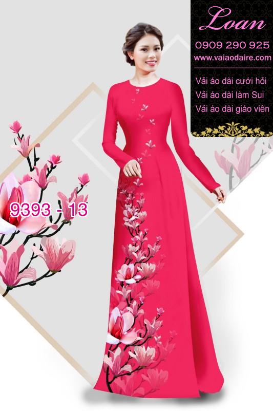 Vải áo dài cành hoa