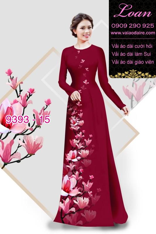 Vải áo dài cành hoa