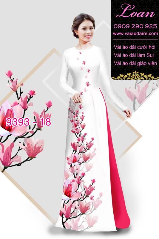 Vải áo dài cành hoa