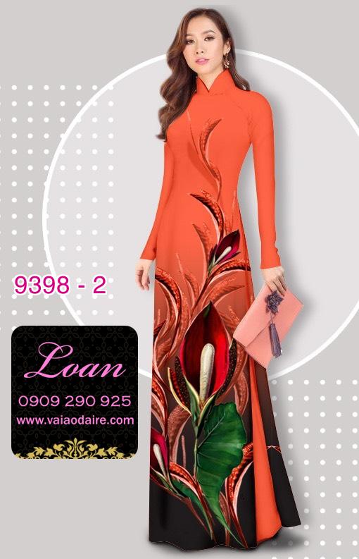Vải áo dài hoa 3D