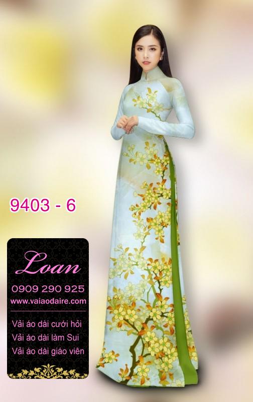 Vải áo dài hoa 3D