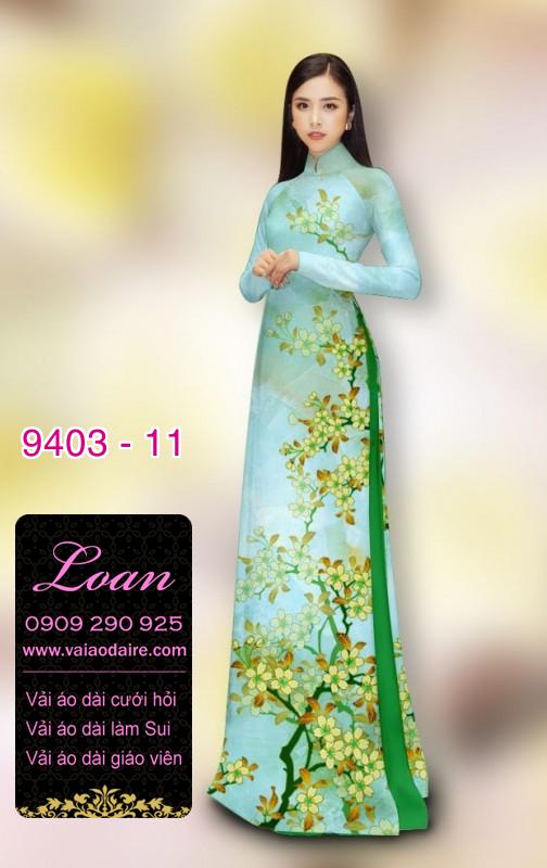 Vải áo dài hoa 3D