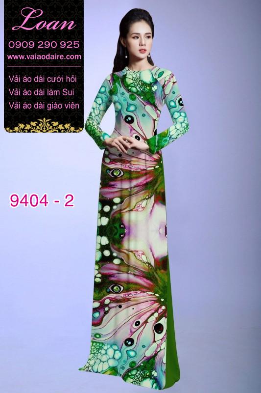 Vải áo dài hoa 3D