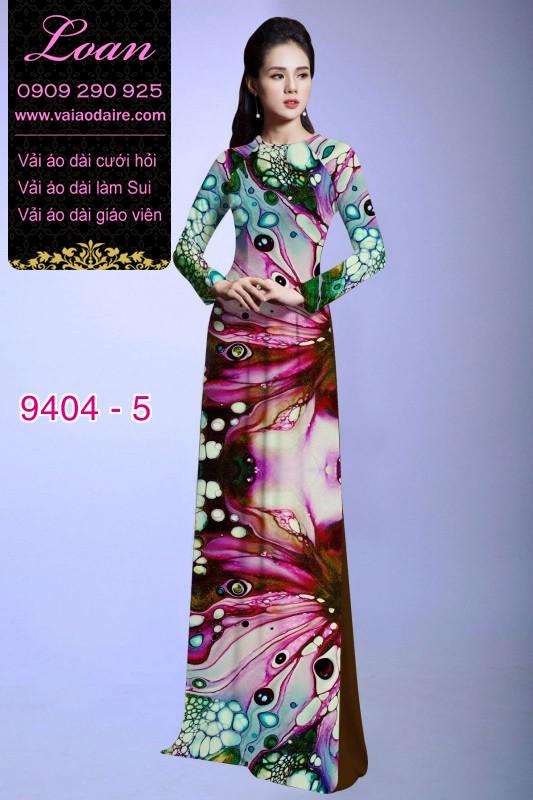 Vải áo dài hoa 3D