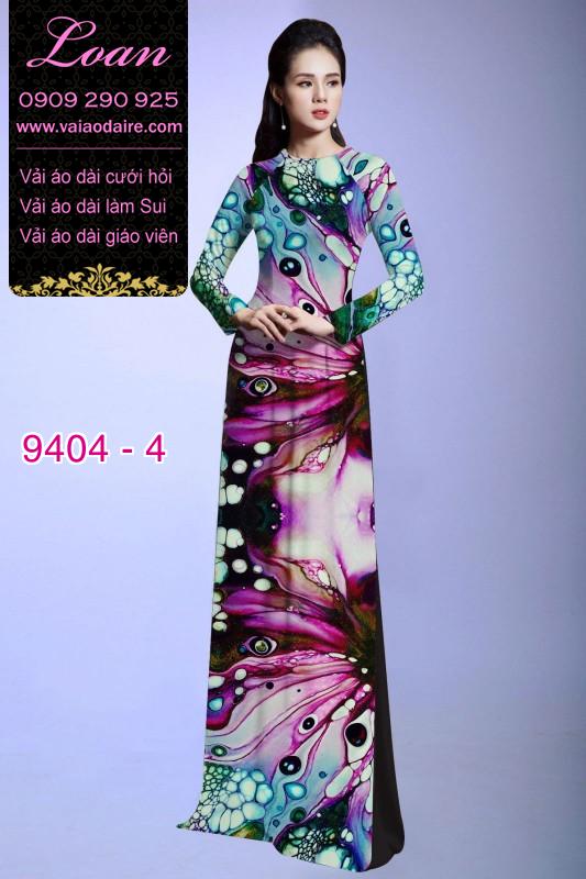 Vải áo dài hoa 3D