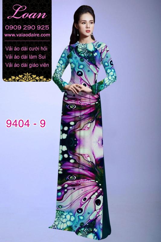 Vải áo dài hoa 3D