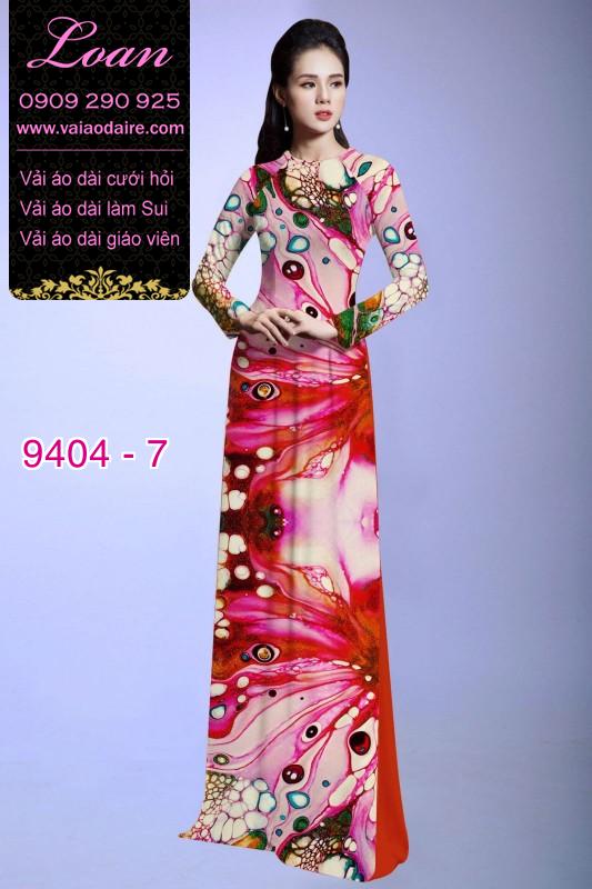 Vải áo dài hoa 3D