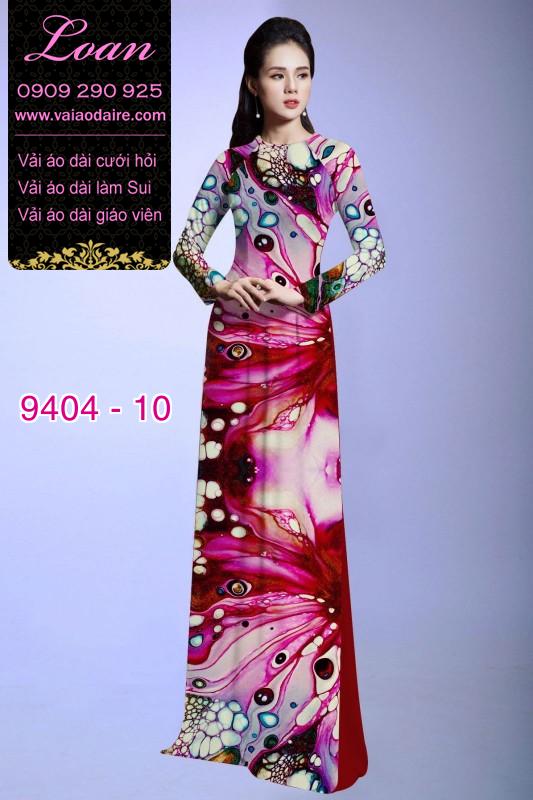 Vải áo dài hoa 3D