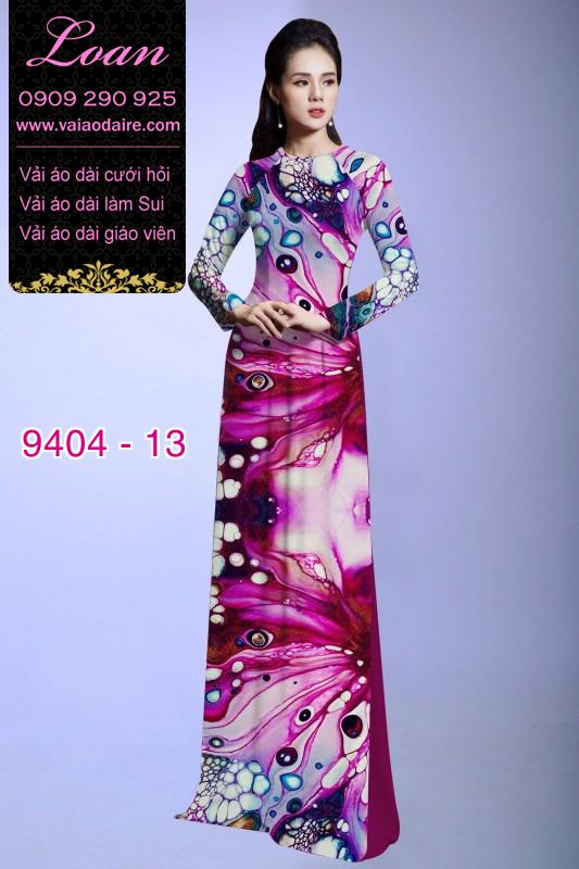 Vải áo dài hoa 3D