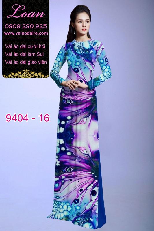Vải áo dài hoa 3D