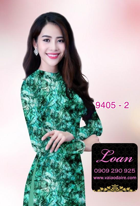 Vải áo dài hoa 3D
