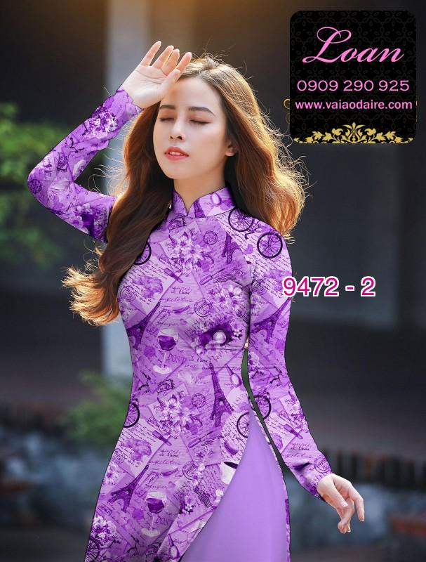 Vải áo dài hình tờ báo