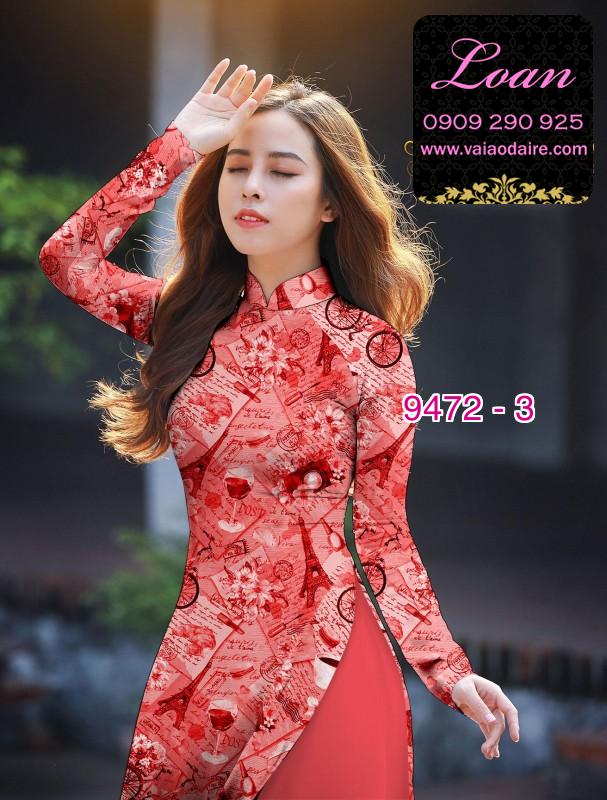Vải áo dài hình tờ báo