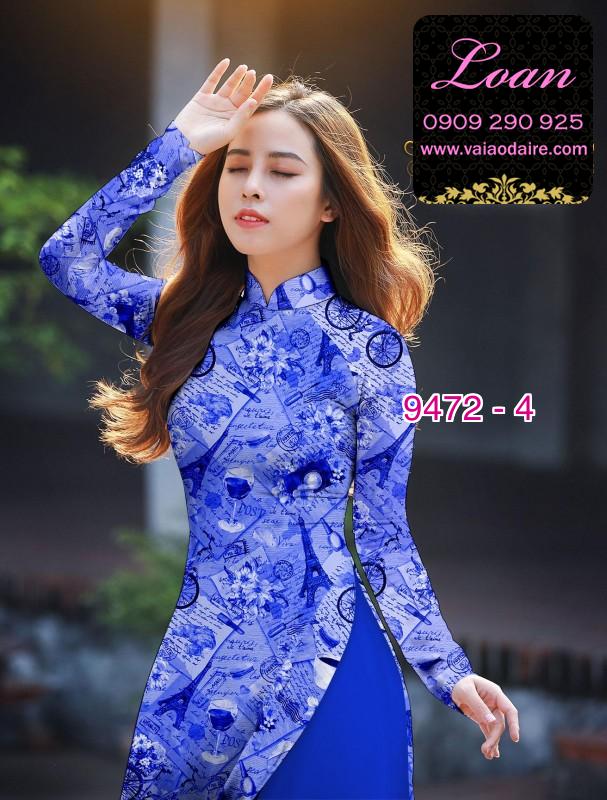 Vải áo dài hình tờ báo