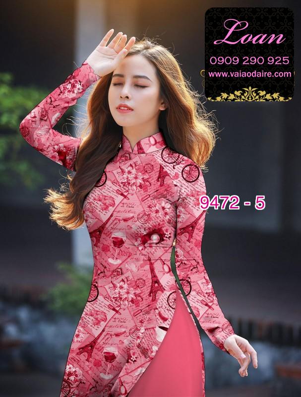 Vải áo dài hình tờ báo