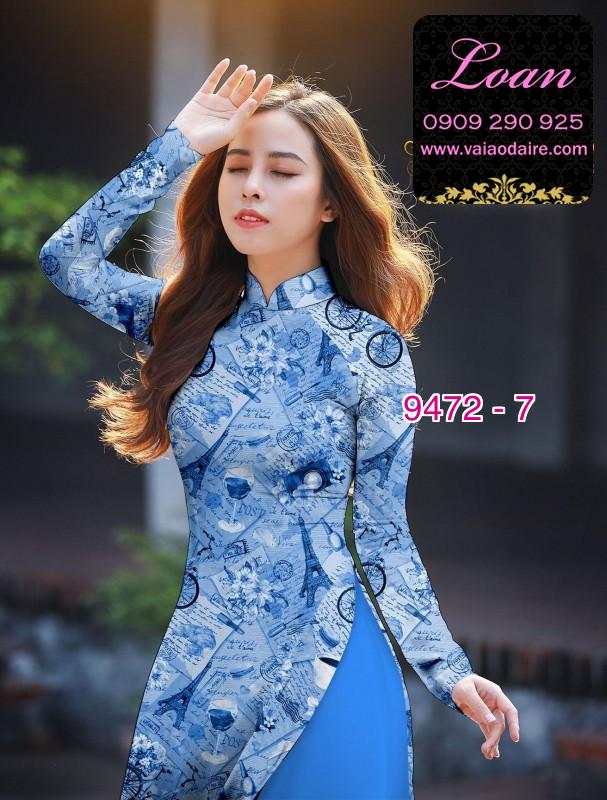 Vải áo dài hình tờ báo