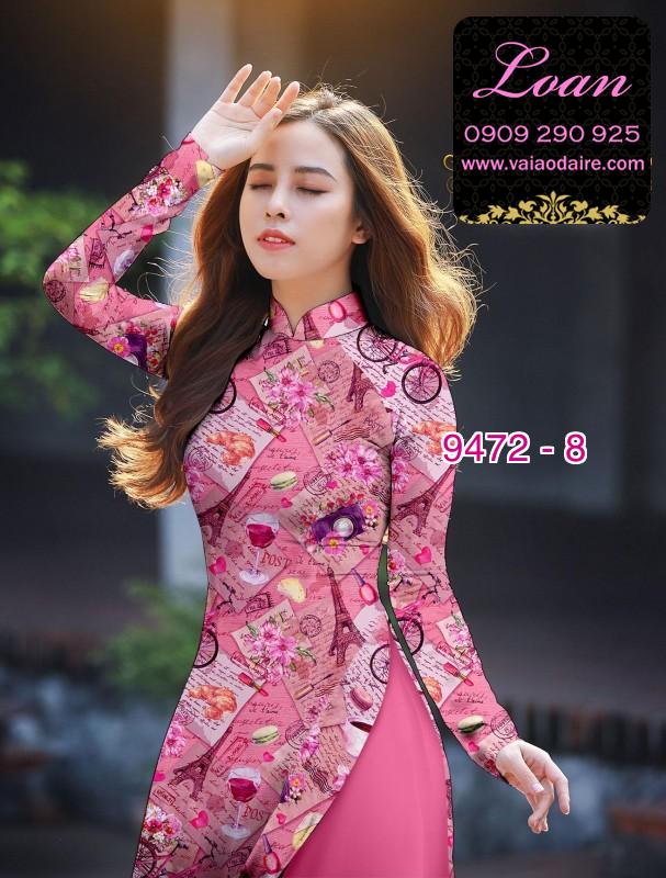 Vải áo dài hình tờ báo