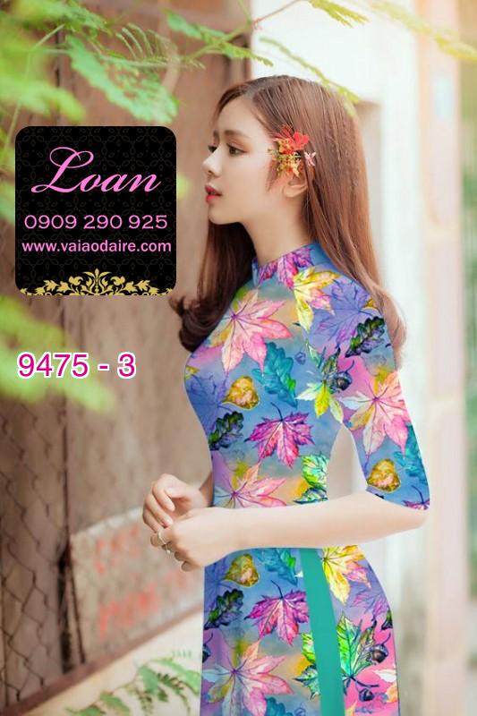 Vải áo dài lá mùa thu