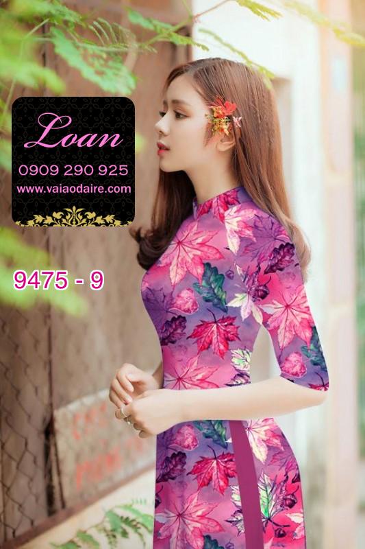 Vải áo dài lá mùa thu