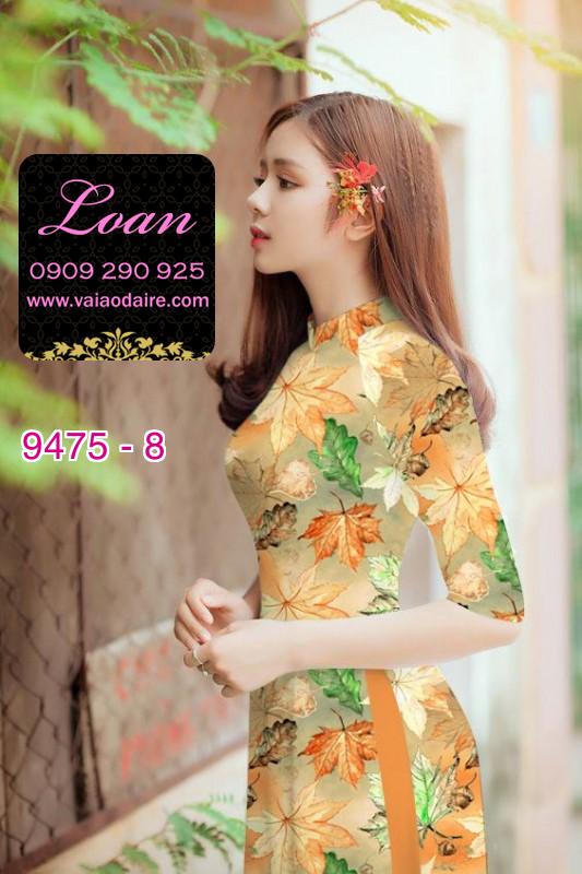 Vải áo dài lá mùa thu