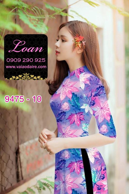 Vải áo dài lá mùa thu