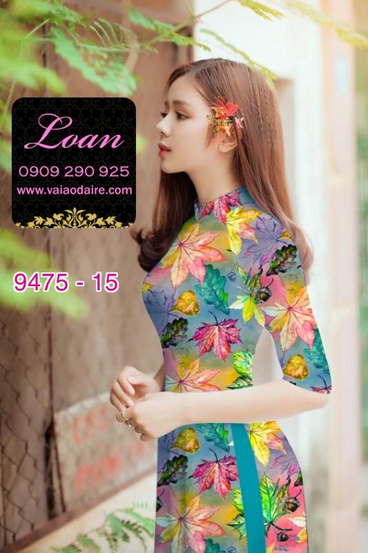 Vải áo dài lá mùa thu