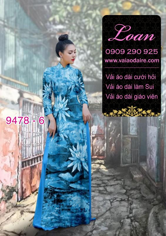 Vải áo dài hoa Sen